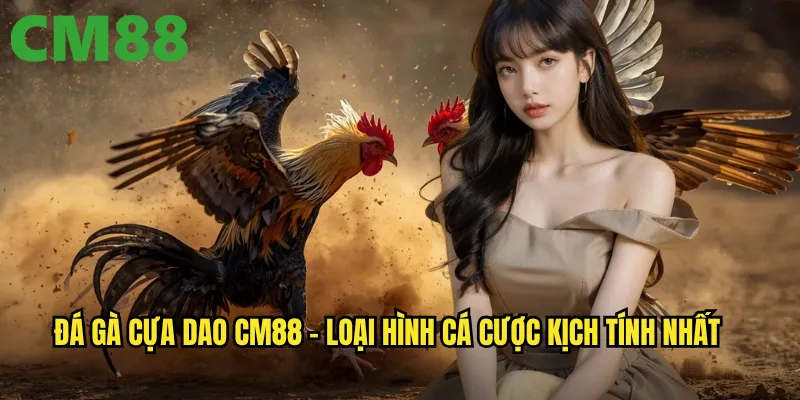 Đá gà cựa dao cm88 - Loại hình cá cược kịch tính nhất